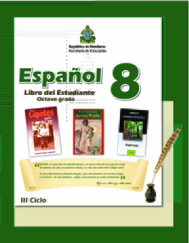 libro de español de octavo grado