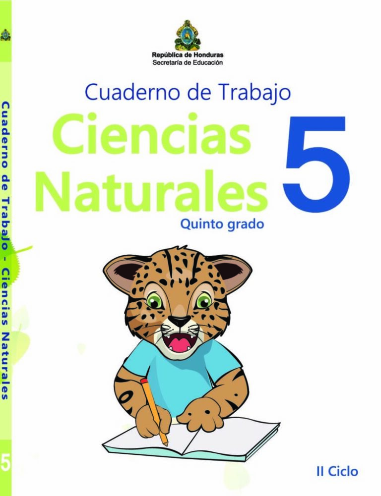 Libro De Ciencias Naturales Quinto Grado [ 2022 ] | Libros Honduras