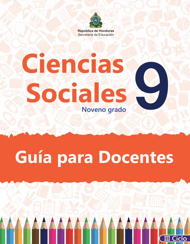 Guia del docente Ciencias Sociales 9 grado Honduras en PDF