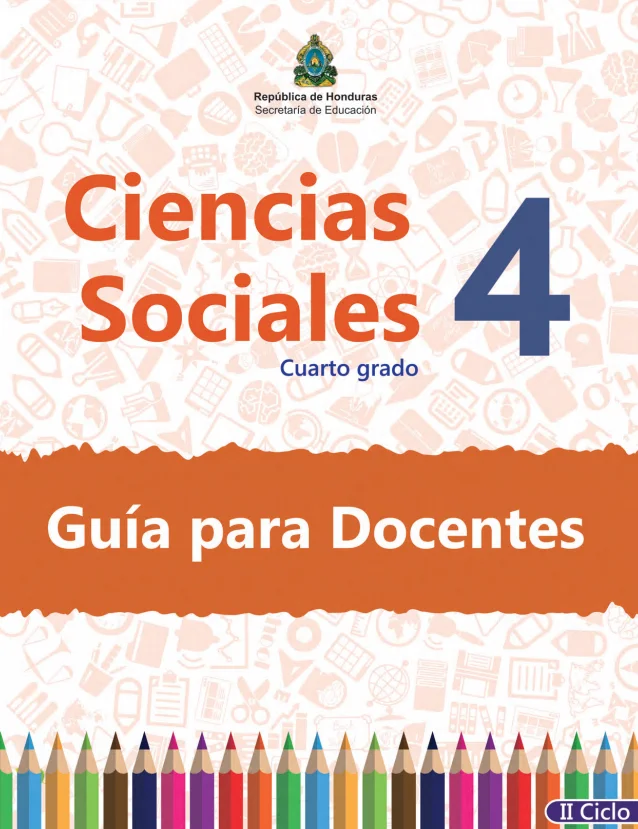 Guia del docente Ciencias Sociales 4 grado Honduras en PDF