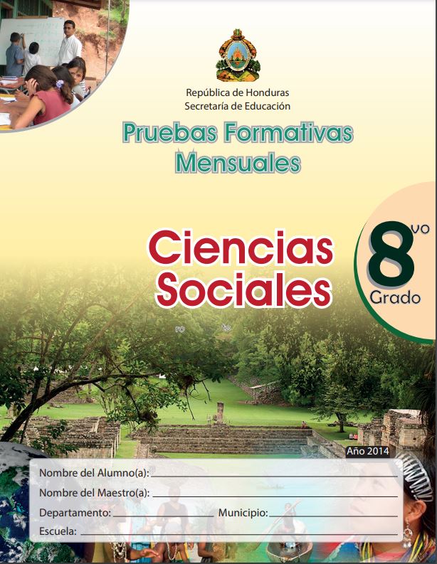 Prueba Formativa Ciencias Sociales Octavo Grado 📖 Libros Honduras 7552