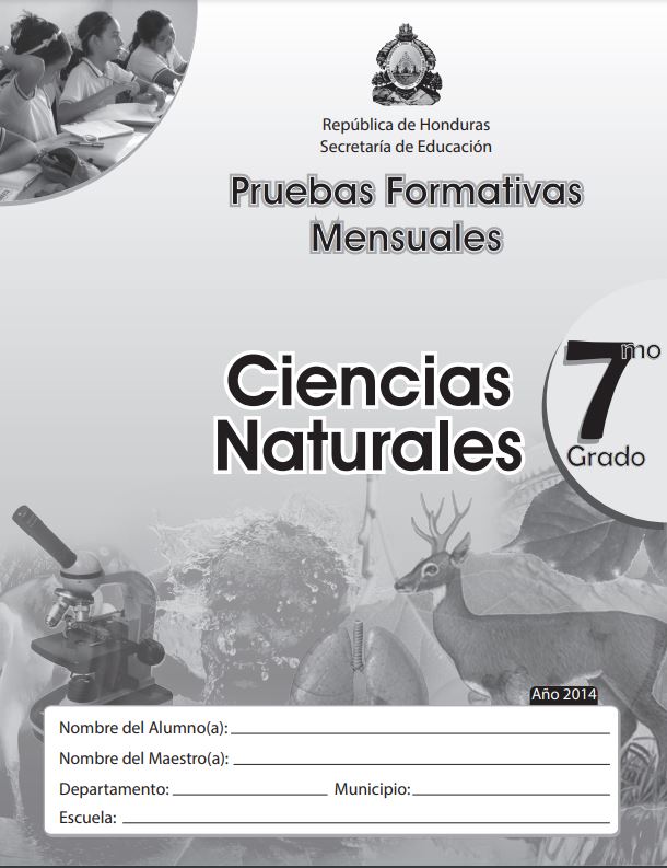 Prueba Formativa Ciencias Naturales Séptimo Grado